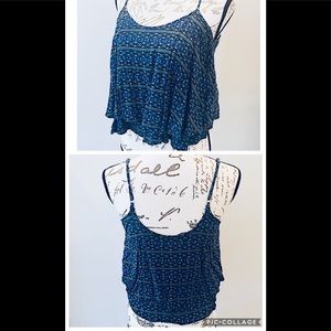 Hollister sexy boho flouncy top